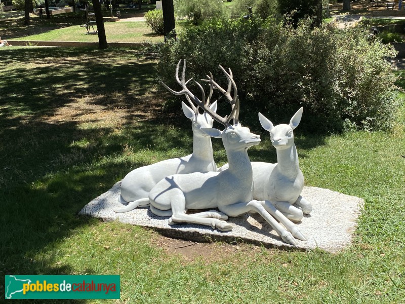Barcelona - Escultures d'animals als Jardins Vicens Vives