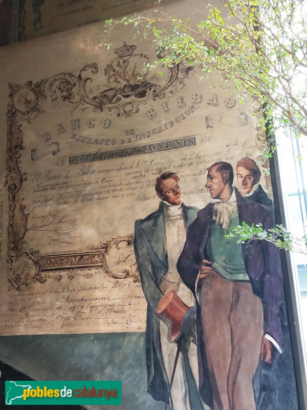 Barcelona - Plaça Catalunya, 5-6. Pintures murals (Foto: Anna Corcoll, 2021) Barcelona - Plaça Catalunya, 5-6. Pintures murals