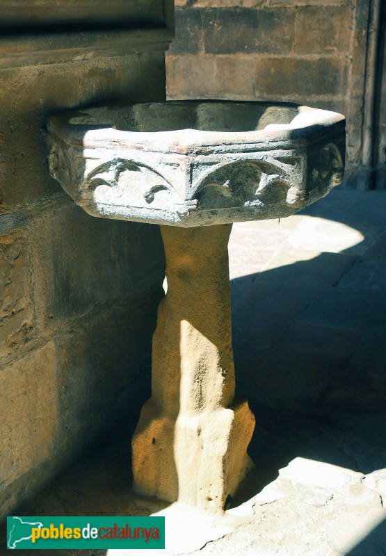 Tortosa - Claustre de la catedral. Pica beneitera (Foto: Albert Esteves, 2021) Tortosa - Claustre de la catedral. Pica beneitera