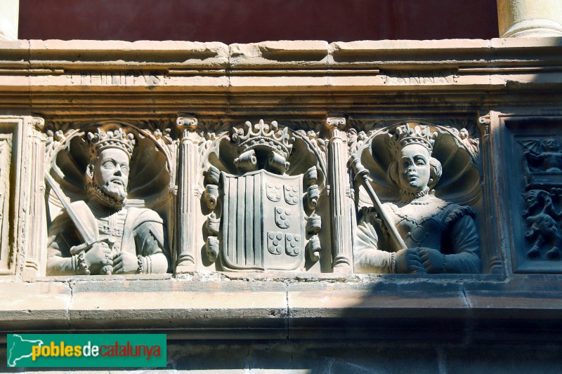 Tortosa - Col·legi de Sant Jaume i Sant Maties. Felip II i Anna d'Àustria