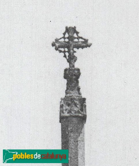 L'Espluga Calba - Creu Grossa (Foto: Albert Bastardes -Les Creus al Vent, 1919) L'Espluga Calba - Creu Grossa