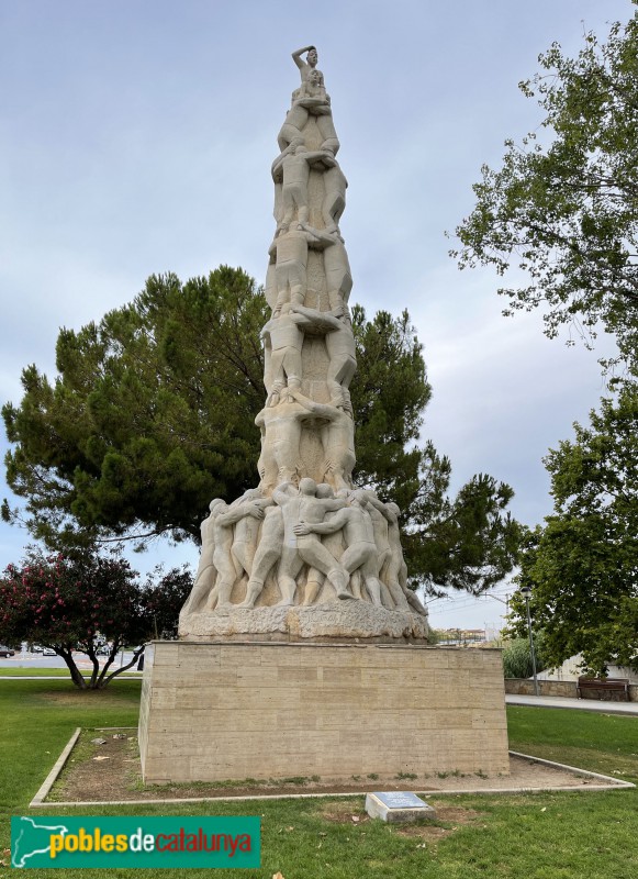 El Vendrell - Monument als Castelles. El Quatre de Vuit