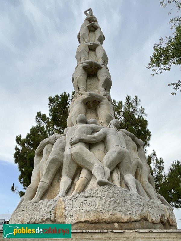 El Vendrell - Monument als Castelles. El Quatre de Vuit