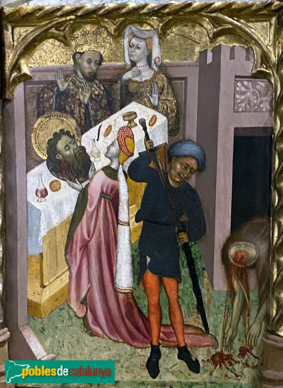 Museu Diocesà - Retaule de Sant Joan Baptista. Martiri de sant Joan (Foto: Albert Esteves, 2022) Museu Diocesà - Retaule de Sant Joan Baptista. Martiri de sant Joan