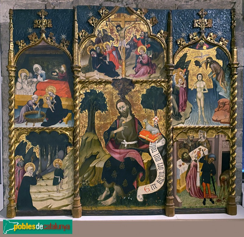Museu Diocesà - Retaule de Sant Joan Baptista (Foto: Albert Esteves, 2022) Museu Diocesà - Retaule de Sant Joan Baptista