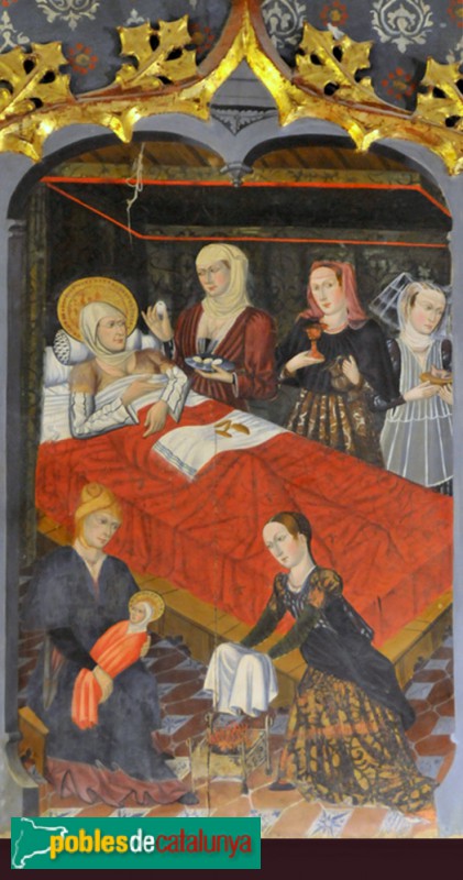 Arties - Església de Santa Maria: retaule gòtic (Foto: Joan Sànchez Sabé, 2014) Arties - Església de Santa Maria: retaule gòtic