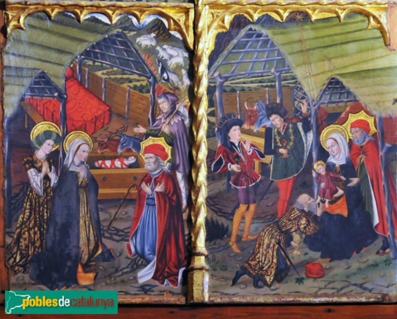 Arties - Església de Santa Maria: retaule gòtic (Foto: Joan Sànchez Sabé, 2014) Arties - Església de Santa Maria: retaule gòtic