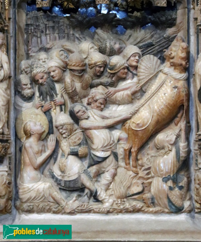 Tarragona - Catedral, retaule de Santa Tecla (Foto: Albert Esteves, 2022) Tarragona - Catedral, retaule de Santa Tecla