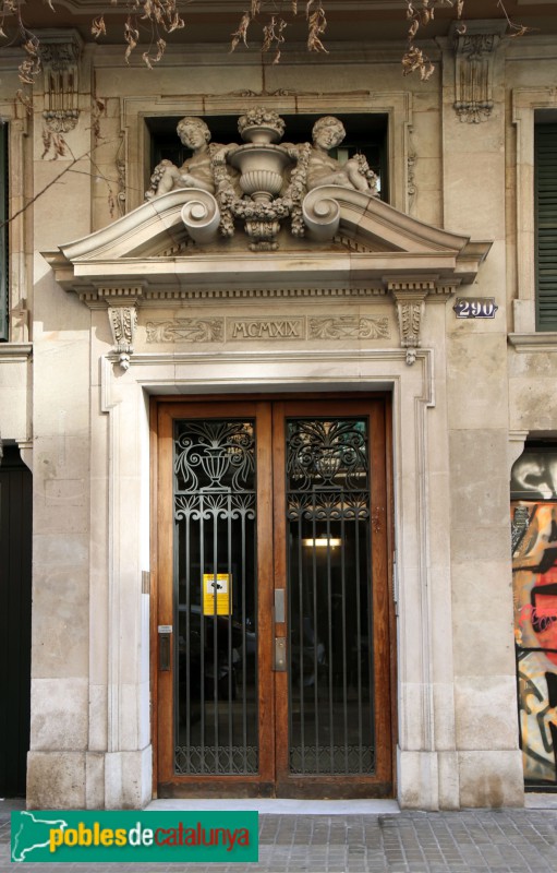 Barcelona - Diputació, 290 (Foto: Albert Esteves, 2022) Barcelona - Diputació, 290