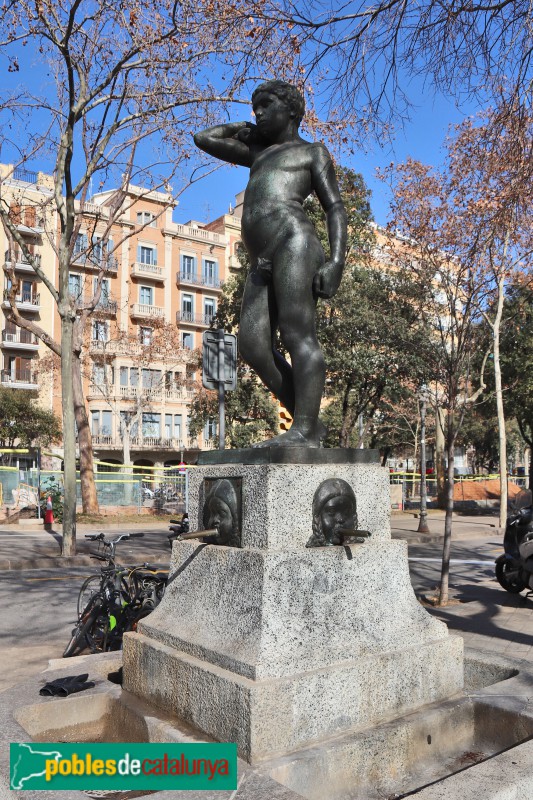 Barcelona - Font de l'Efeb (Foto: Albert Esteves, 2022) Barcelona - Font de l'Efeb