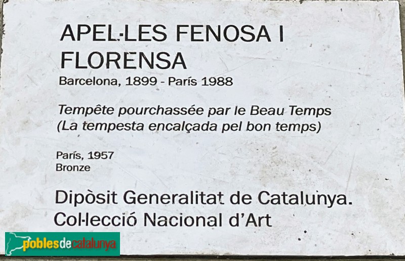 Cerdanyola - Museu. La tempesta encalçada pel bon temps (Apel·les Fenosa)