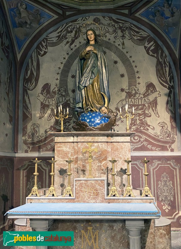 Altar de la Puríssima, 1947 (Foto: Albert Esteves, 2022) Altar de la Puríssima, 1947