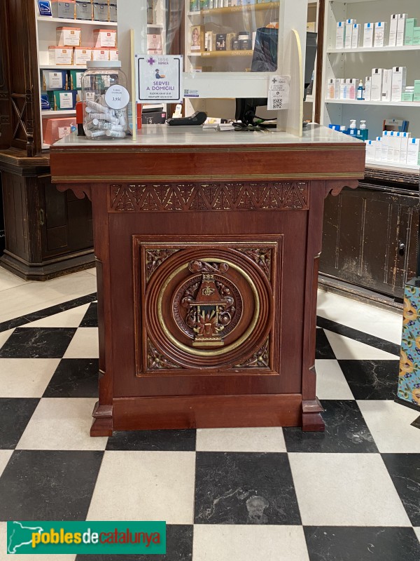 Barcelona - Farmàcia 1896 (Foto: Albert Esteves, 2022) Barcelona - Farmàcia 1896