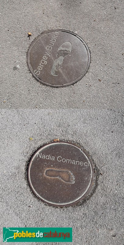 Barcelona - Museu Olímpic de l'Esport. Passeig de la Fama (Foto: Sergi Suárez, 2022) Barcelona - Museu Olímpic de l'Esport. Passeig de la Fama