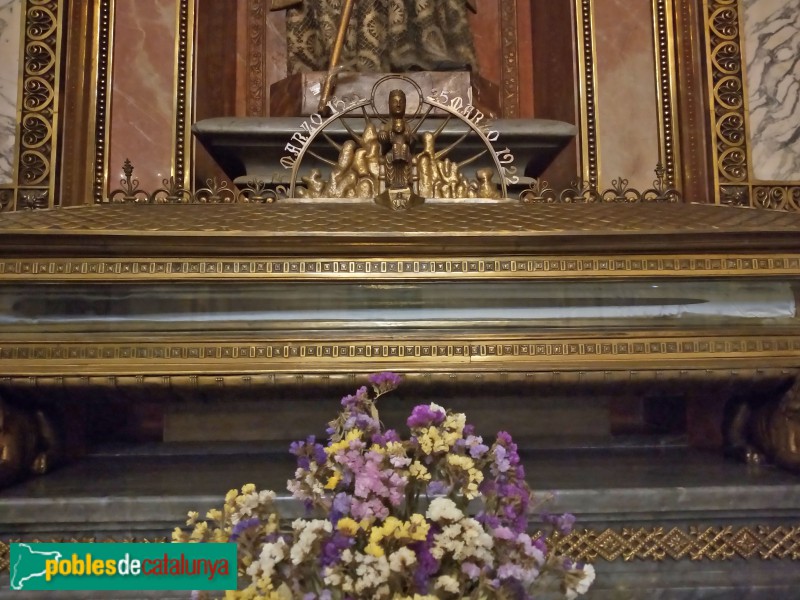 Barcelona - Església del Sagrat Cor de Jesús. Espasa de sant Ignasi
