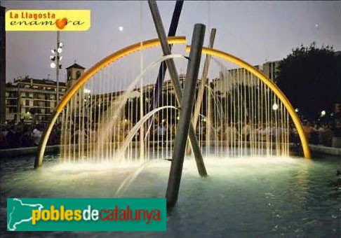 La Llagosta - Escultura Tot Aigua. Postal antiga La Llagosta - Escultura Tot Aigua. Postal antiga