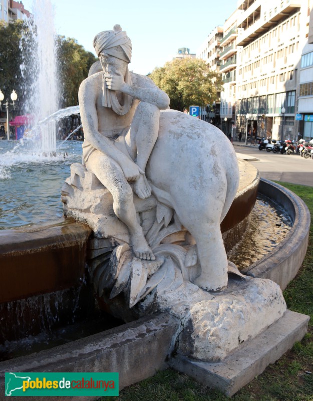 Tarragona - Font del Centenari. Àsia (Foto: Albert Esteves, 2022) Tarragona - Font del Centenari. Àsia