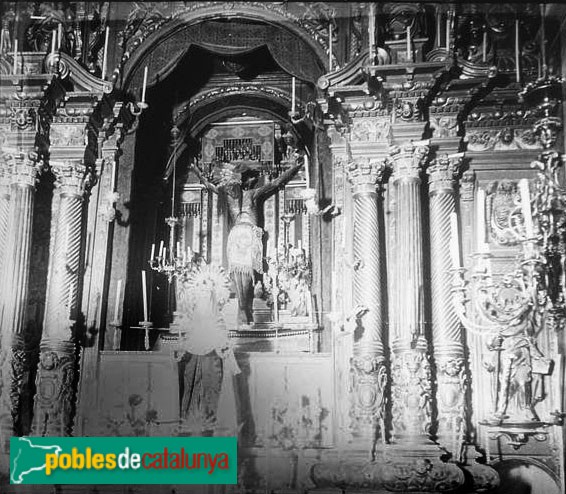 Piera - Sant Crist de Piera (Foto: Josep Salvany -Fons Salvany. Biblioteca de Catalunya-, 1915) Piera - Sant Crist de Piera