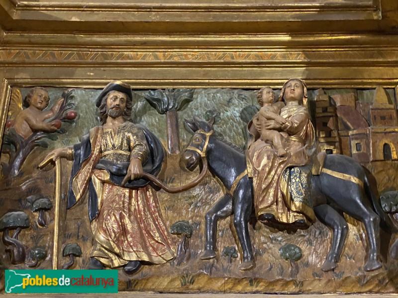 Llívia - Església. Retaule major