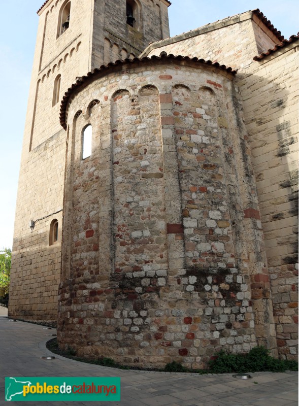 Parets del Vallès - Absis romànic de Sant Esteve