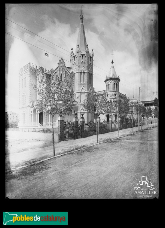 Barcelona - Av. Tibidabo, 23-25 (Foto: Institut Amatller d'Art Hispànic -foto Arxiu Mas B-1200 / 1906-) Barcelona - Av. Tibidabo, 23-25
