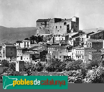 El Papiol - Castell. Postal antiga