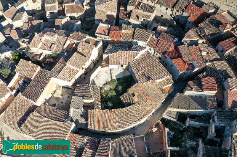 Conesa - Panoràmica aèria (Foto: Francesc Vidal-Barraquer, 2023) Conesa - Panoràmica aèria