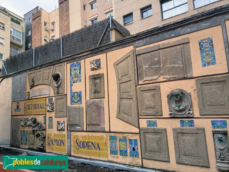 Barcelona - Mural de l'Editorial Sopena (Foto: Anna Corcoll, 2022) Barcelona - Mural de l'Editorial Sopena