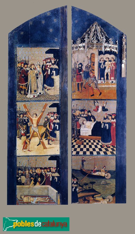 Gualba - Església de Sant Vicenç. retaule de Sant Vicenç Gualba - Església de Sant Vicenç. retaule de Sant Vicenç