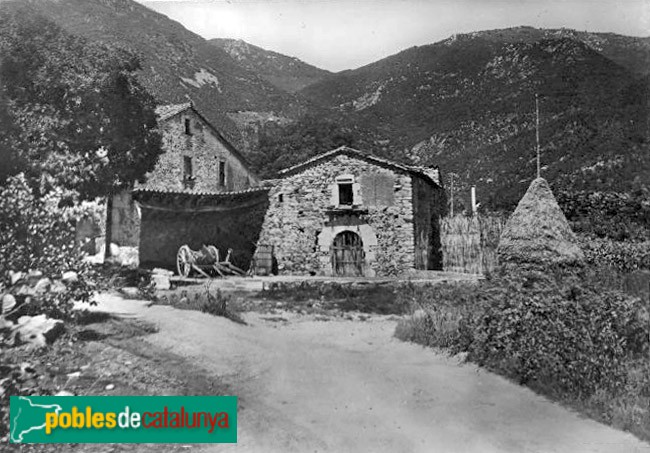 Gualba - Can Figueres. Postal antiga