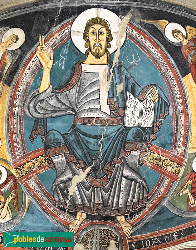 Taüll - Església de Sant Climent. Pintures de l'absis major (MNAC) (Foto: Albert Esteves, 2023) Taüll - Església de Sant Climent. Pintures de l'absis major (MNAC)