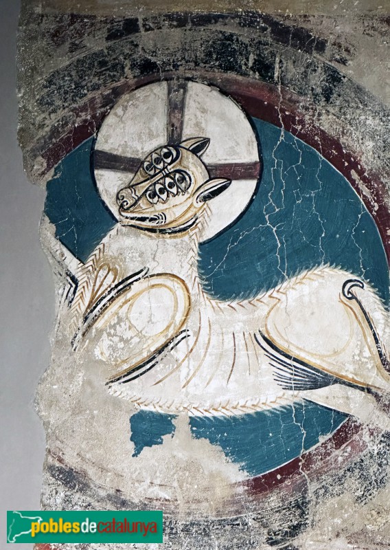 Taüll - Església de Sant Climent. Pintures de l'absis major (MNAC) (Foto: Albert Esteves, 2023) Taüll - Església de Sant Climent. Pintures de l'absis major (MNAC)