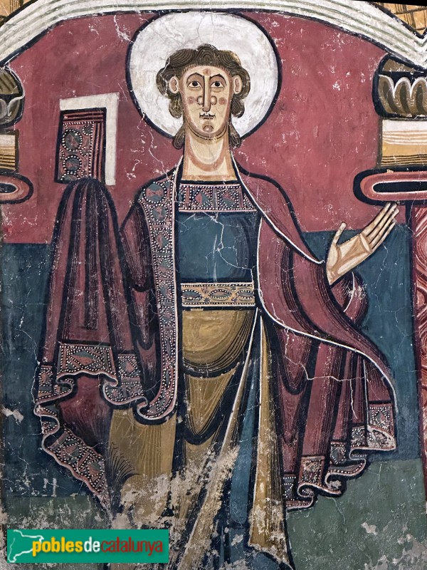 Taüll - Església de Sant Climent. Pintures de l'absis major (MNAC) (Foto: Albert Esteves, 2023) Taüll - Església de Sant Climent. Pintures de l'absis major (MNAC)