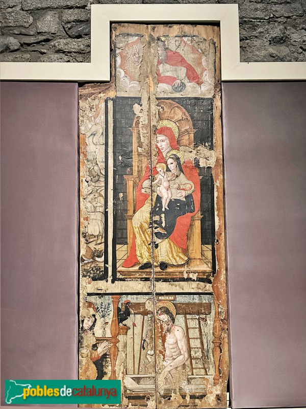 Taüll - Església de Sant Climent de Taüll. Retaule de Santa Anna (Foto: Albert Esteves, 2023) Taüll - Església de Sant Climent de Taüll. Retaule de Santa Anna