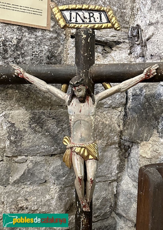 Barruera - Església de Sant Feliu. Sant Crist barroc (Foto: Albert Esteves, 2023) Barruera - Església de Sant Feliu. Sant Crist barroc