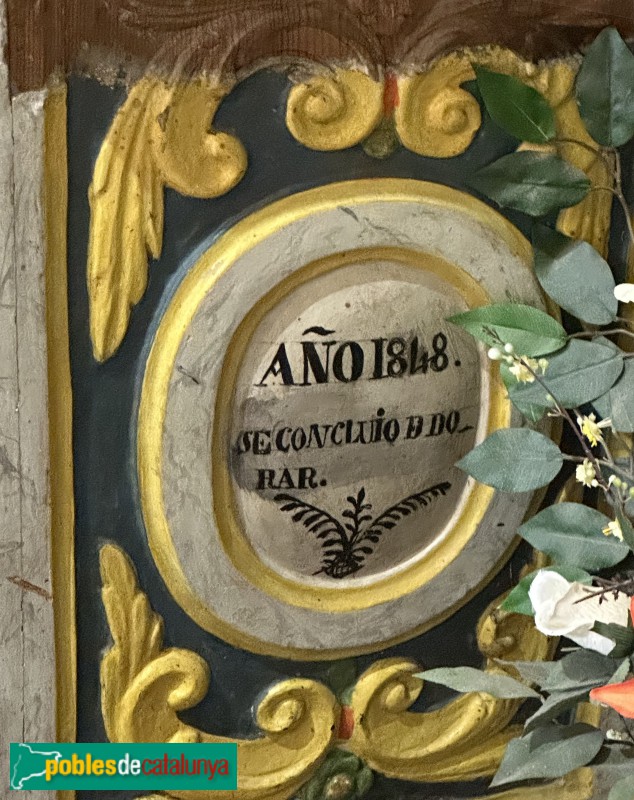 Durro - Església de la Nativitat de la Mare de Déu. Retaule major (Foto: Albert Esteves, 2023) Durro - Església de la Nativitat de la Mare de Déu. Retaule major