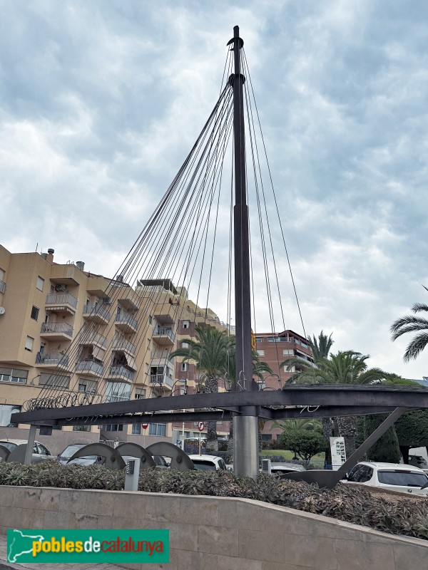 La Ràpita - Escultura <i>Vaixell</i> (Foto: Albert Esteves, 2023) La Ràpita - Escultura <i>Vaixell</i>