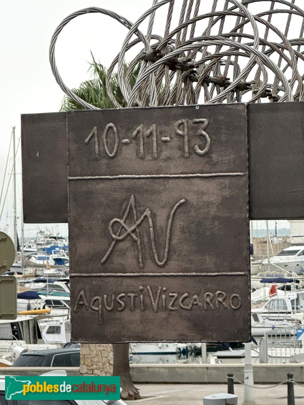 La Ràpita - Escultura <i>Vaixell</i> (Foto: Albert Esteves, 2023) La Ràpita - Escultura <i>Vaixell</i>