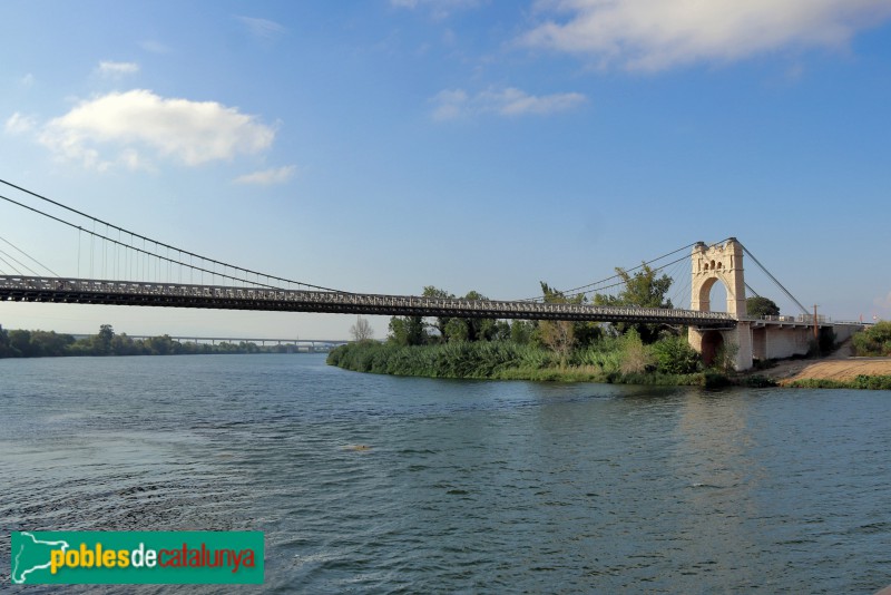 Amposta - Pont penjant (Foto: Albert Esteves, 2023) Amposta - Pont penjant