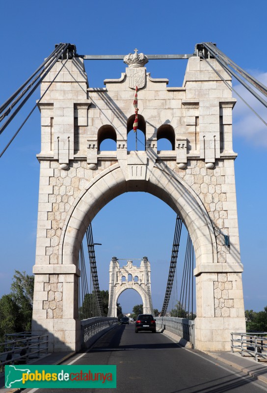 Amposta - Pont penjant (Foto: Albert Esteves, 2023) Amposta - Pont penjant