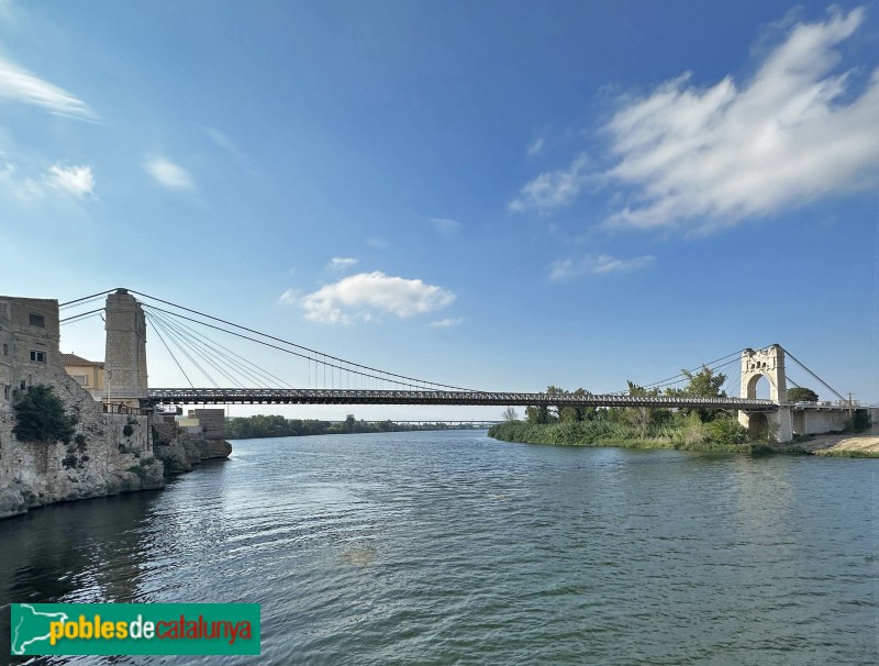 Amposta - Pont penjant (Foto: Albert Esteves, 2023) Amposta - Pont penjant