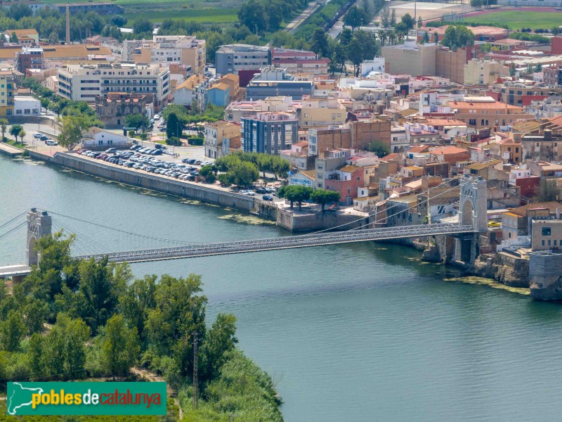 Amposta - Pont penjant (Foto: Francesc Vidal-Barraquer, 2023) Amposta - Pont penjant