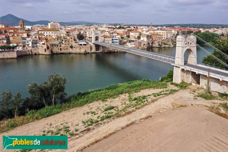 Amposta - Pont penjant (Foto: Francesc Vidal-Barraquer, 2023) Amposta - Pont penjant