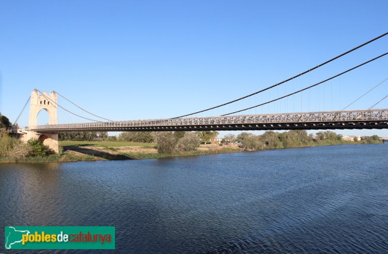 Amposta - Pont penjant (Foto: Albert Esteves, 2023) Amposta - Pont penjant