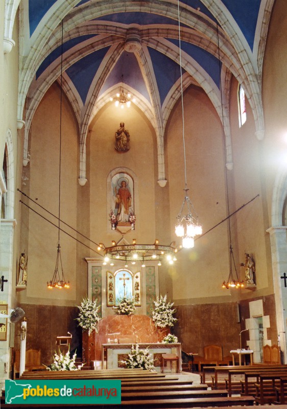 Castellbisbal - Església de Sant Vicenç. Interior (Foto: <i>Jordi Contijoch -calaix.gencat.cat-</i>, 2006) Castellbisbal - Església de Sant Vicenç. Interior