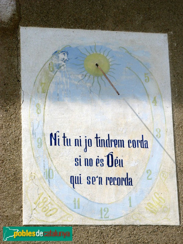 Castellbisbal - Rectoria. Rellotge de sol (Foto: Albert Esteves, 2010) Castellbisbal - Rectoria. Rellotge de sol