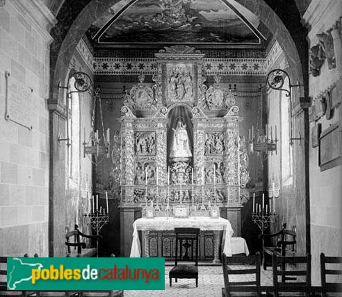 Llinars del Vallès - Església de Sant Sadurní de Collsabadell (Foto: <i>Manuel Genovart -Arxiu Fotogràfic Centre Excursionista de Catalunya-</i>, 1925) Llinars del Vallès - Església de Sant Sadurní de Collsabadell