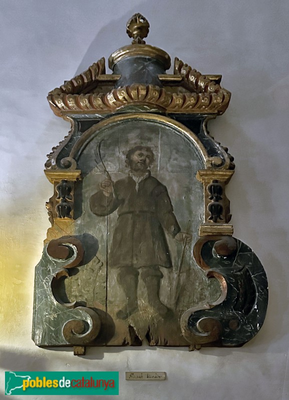 Sant Cugat del Vallès - Monestir de Sant Cugat. Capella de Santa Escolàstica. Sant medir (Foto: Albert Esteves, 2023) Sant Cugat del Vallès - Monestir de Sant Cugat. Capella de Santa Escolàstica. Sant medir