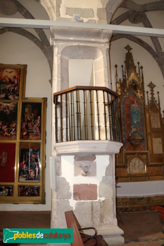 Sant Pere de Vilamajor - Església de Sant Pere. Púlpit