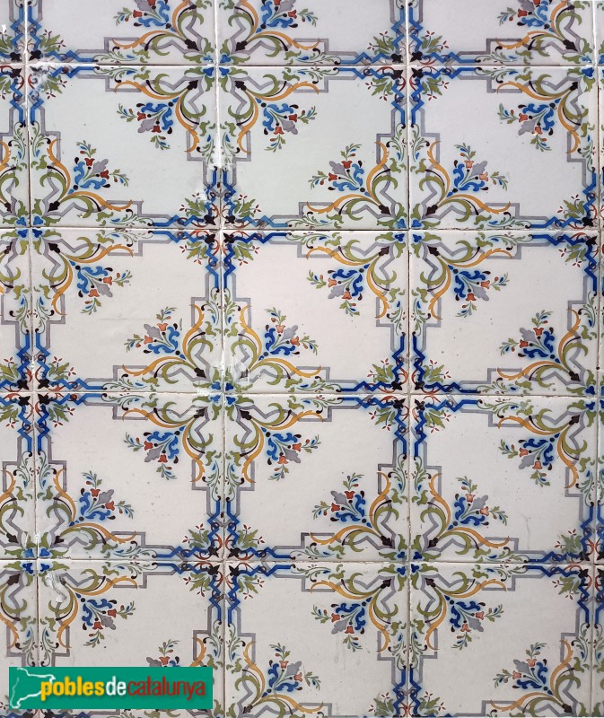 Barcelona - Palau Robert. Detall mosaic (Foto: Anna Corcoll, 2022) Barcelona - Palau Robert. Detall mosaic